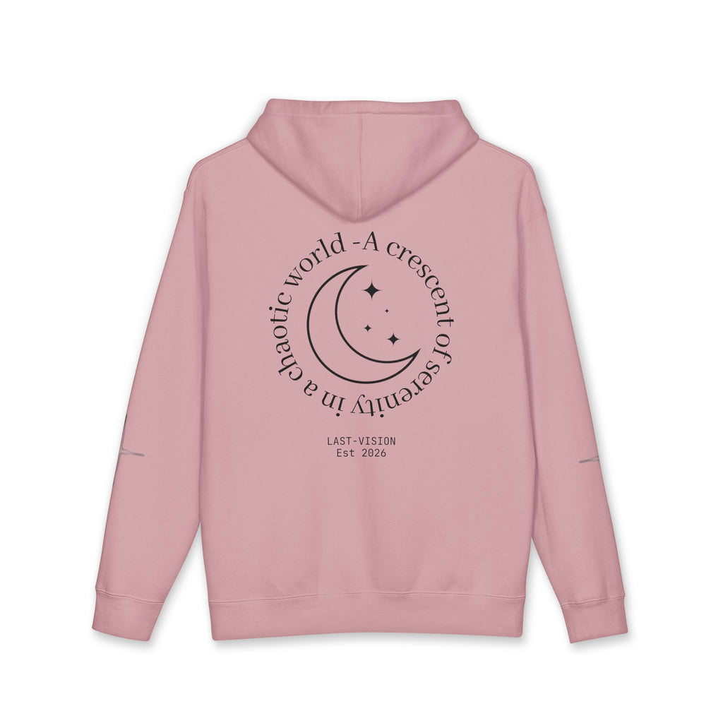 Moon Drip Hoodie — Gothic Crescent Last-Vision Graphic Sweatshirt