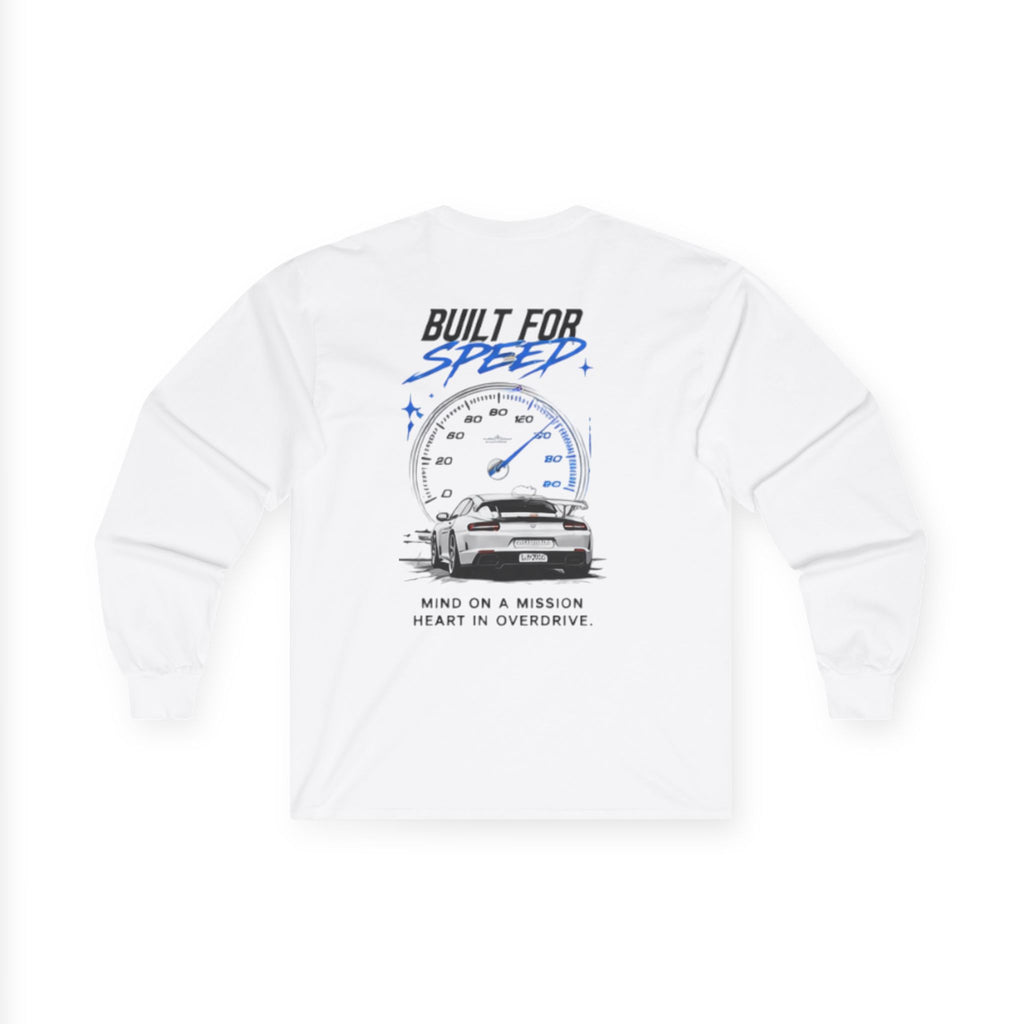 Speed Demon Long Sleeve Tee — "Built for Speed" Car Racing Graphic