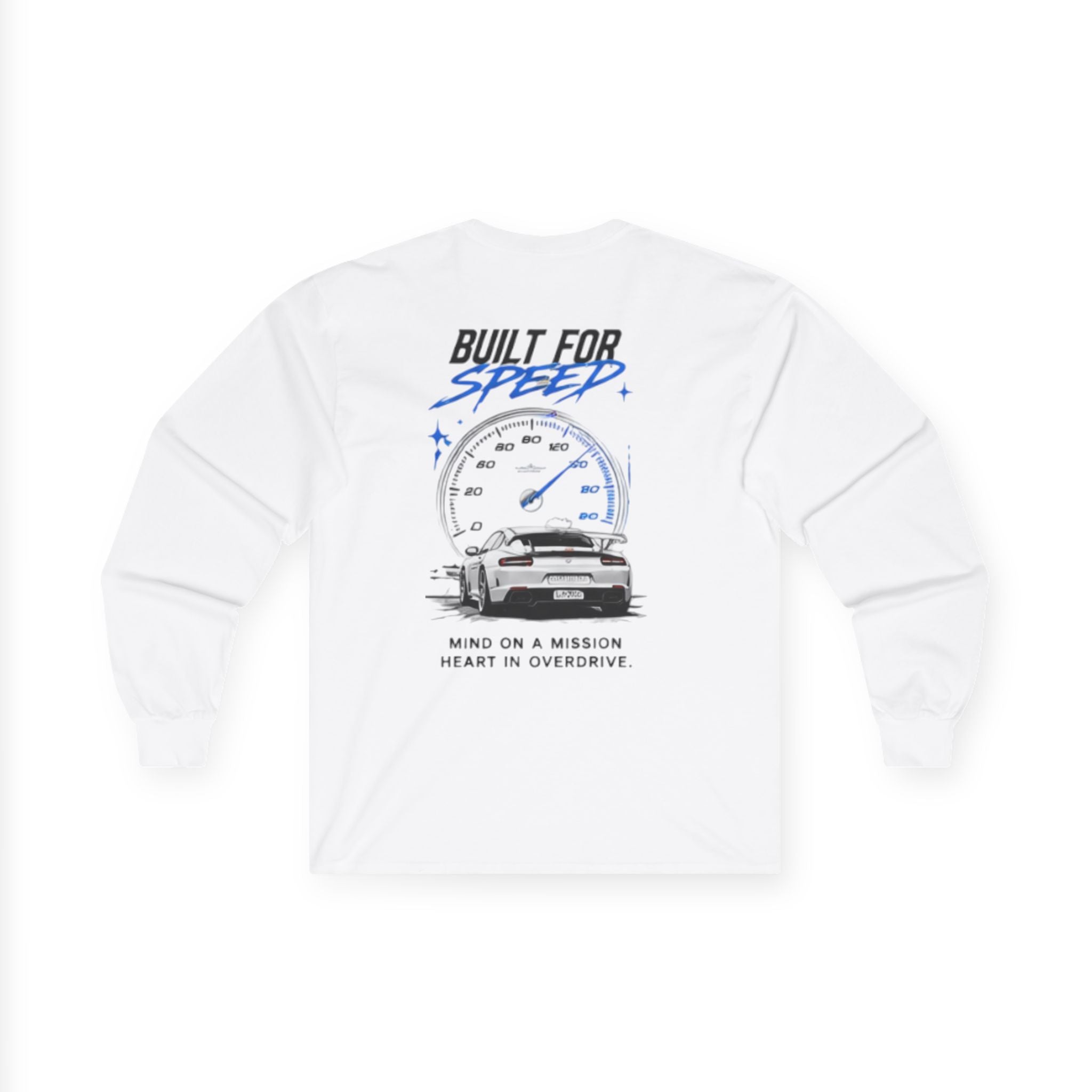 Speed Demon Long Sleeve Tee — "Built for Speed" Car Racing Graphic