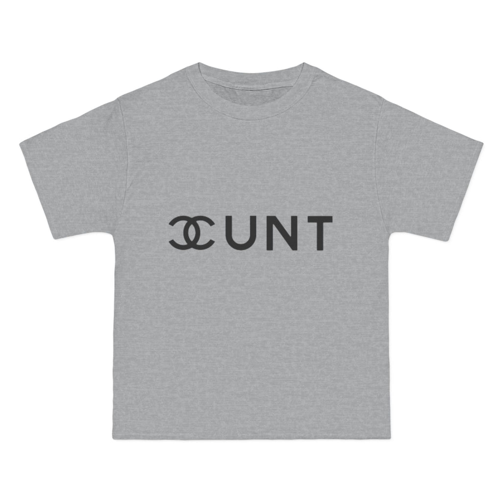 Graphic T-Shirt — Bold Parody Logo "CUNT" Statement Tee (women)