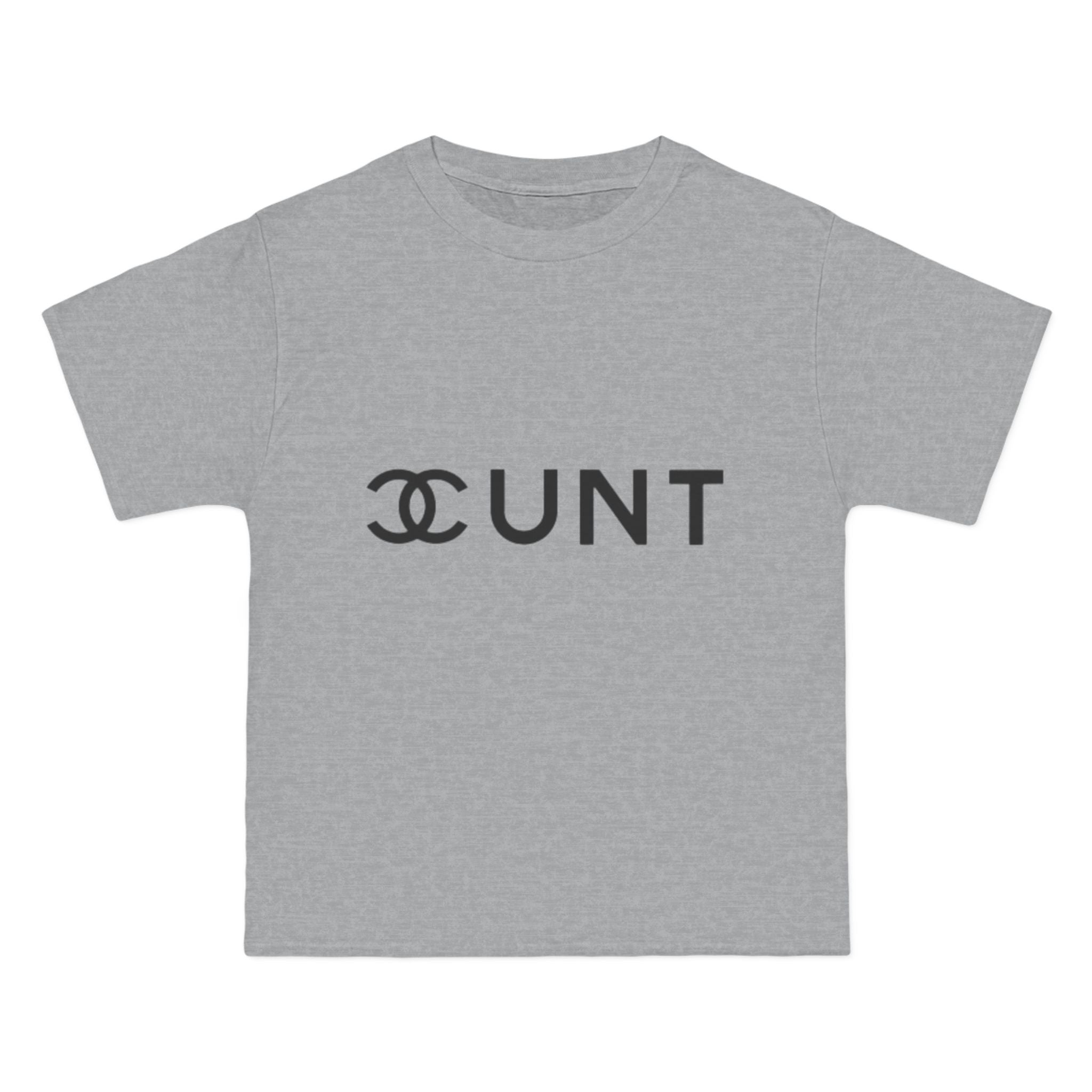 Graphic T-Shirt — Bold Parody Logo "CUNT" Statement Tee (women)