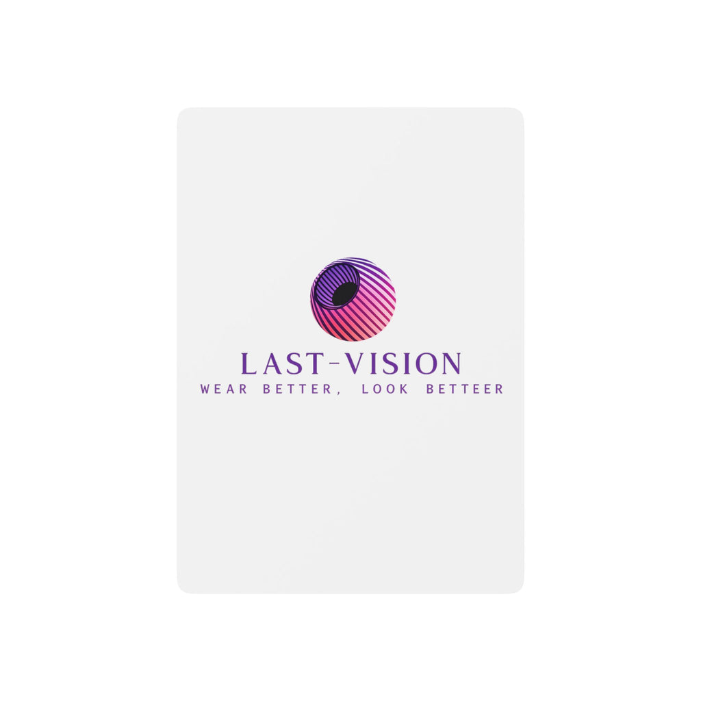 Last-Vision Logo Poker Playing Cards — Custom Branded Casino Deck