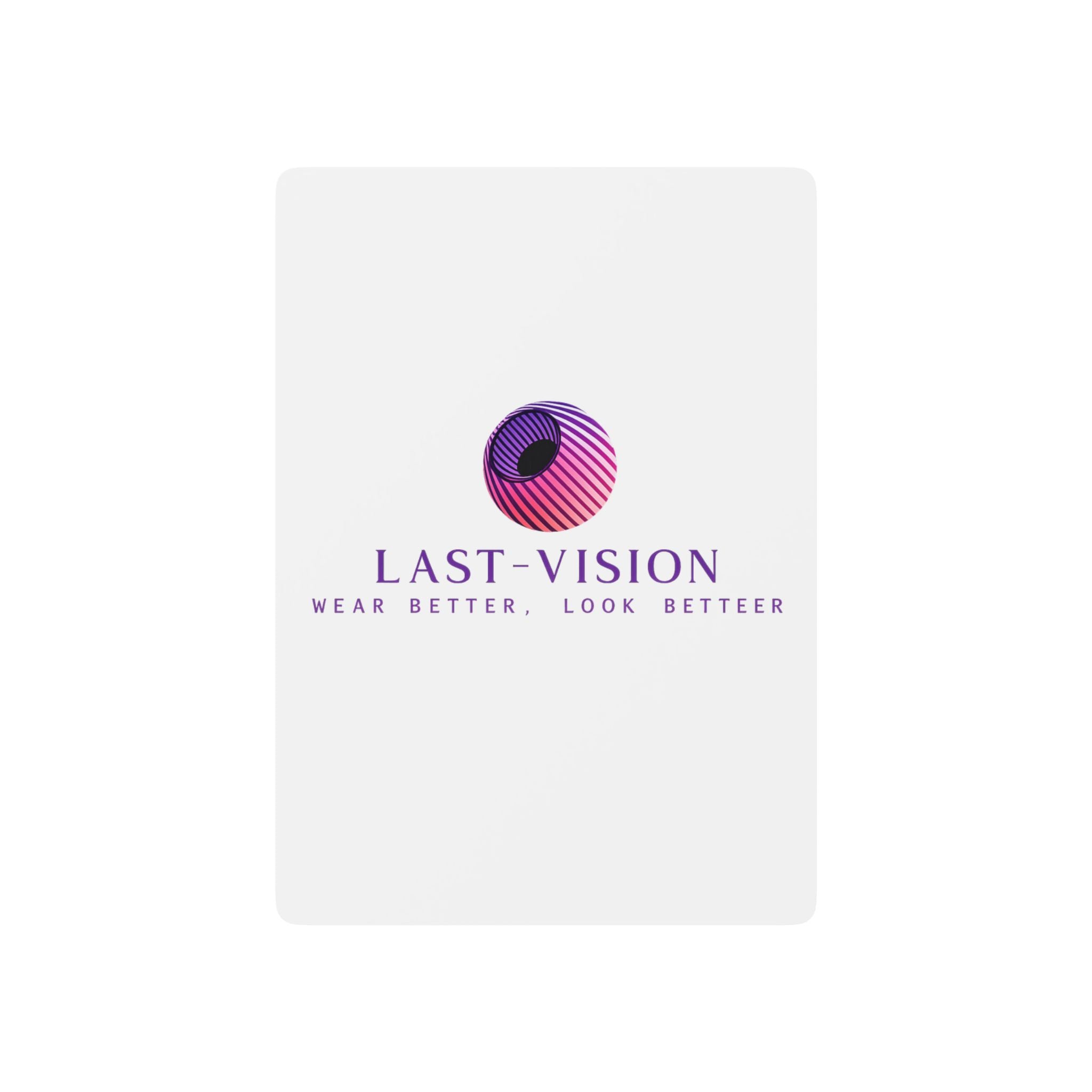 Last-Vision Logo Poker Playing Cards — Custom Branded Casino Deck