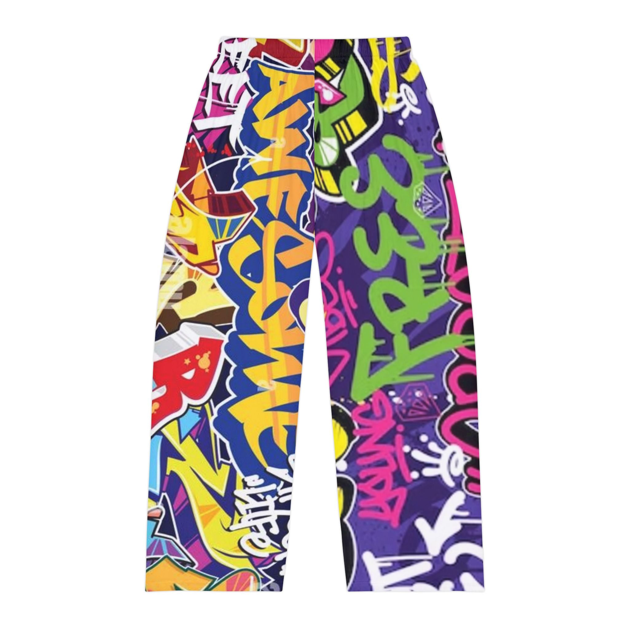 Graffiti Street Art Pajama Pants — Colorful Urban Lounge Sleepwear for Men