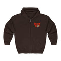 Full-Zip Hoodie — "Never Fear" Inspirational "Don't Let Fear Stop You" Motivational Zip-Up