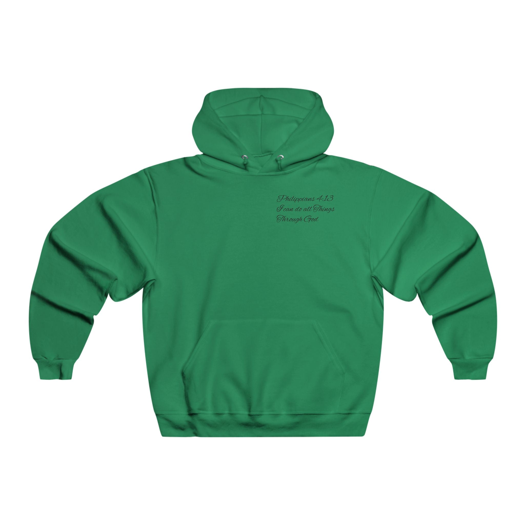 Christian Cross Hoodie — Jesus Carrying the Cross (I can do all things through christ)