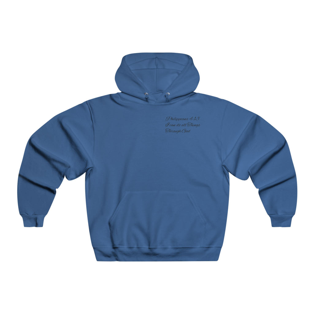 Christian Cross Hoodie — Jesus Carrying the Cross (I can do all things through christ)