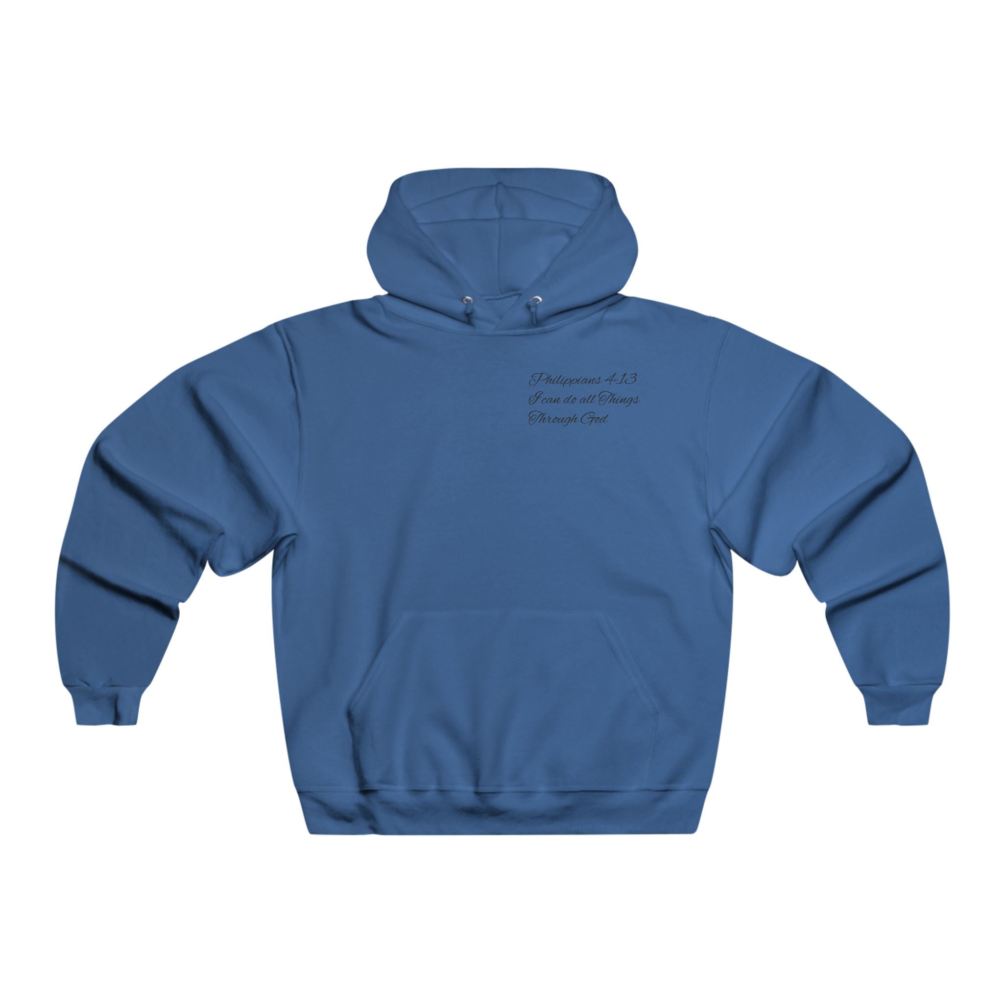 Christian Cross Hoodie — Jesus Carrying the Cross (I can do all things through christ)