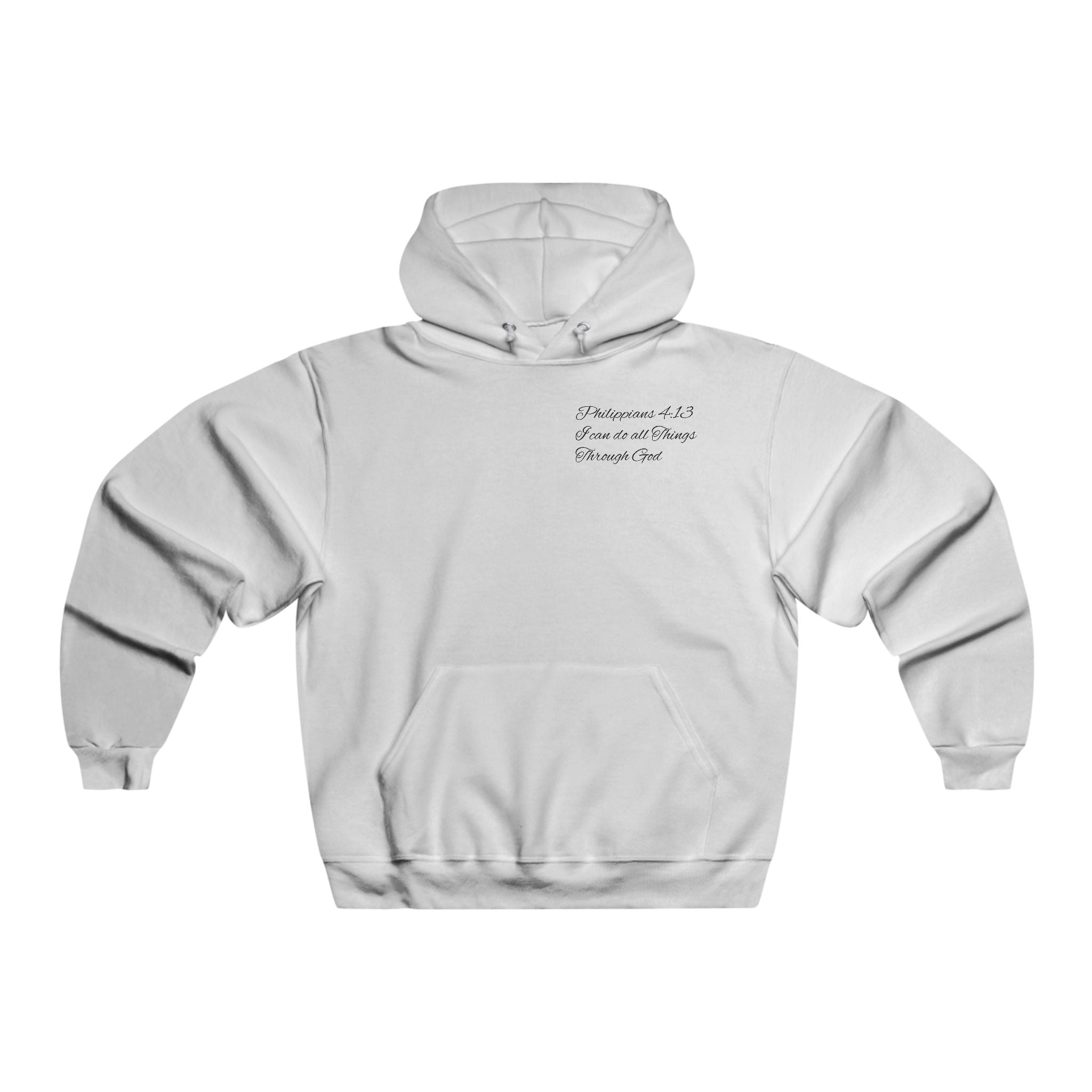 Christian Cross Hoodie — Jesus Carrying the Cross (I can do all things through christ)