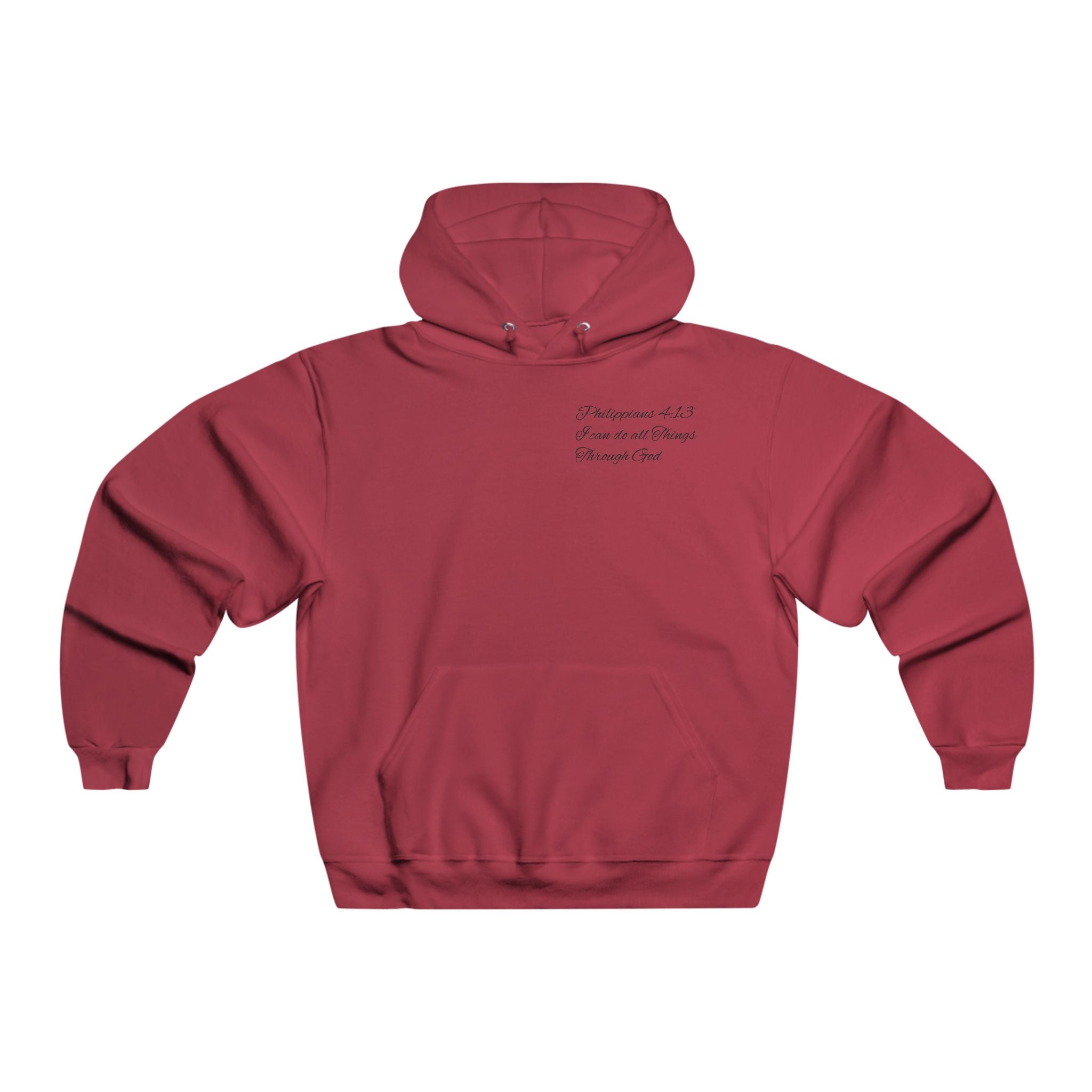 Christian Cross Hoodie — Jesus Carrying the Cross (I can do all things through christ)
