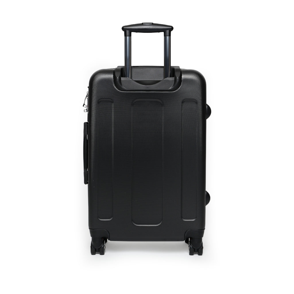 Checkerboard Optical-Illusion Suitcase — Travel Luggage