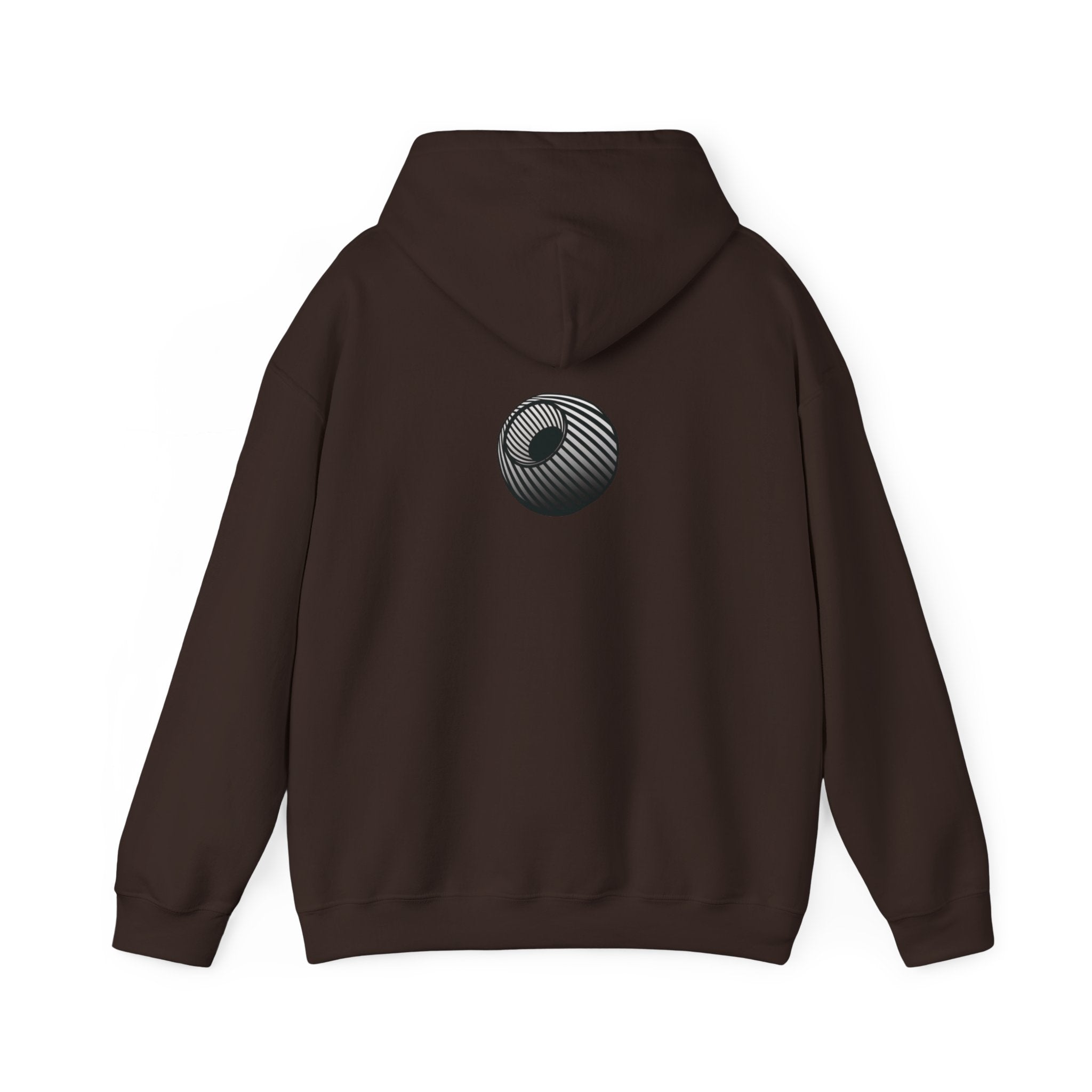Last-Vision Minimalist Hoodie — Monochrome Logo Pullover