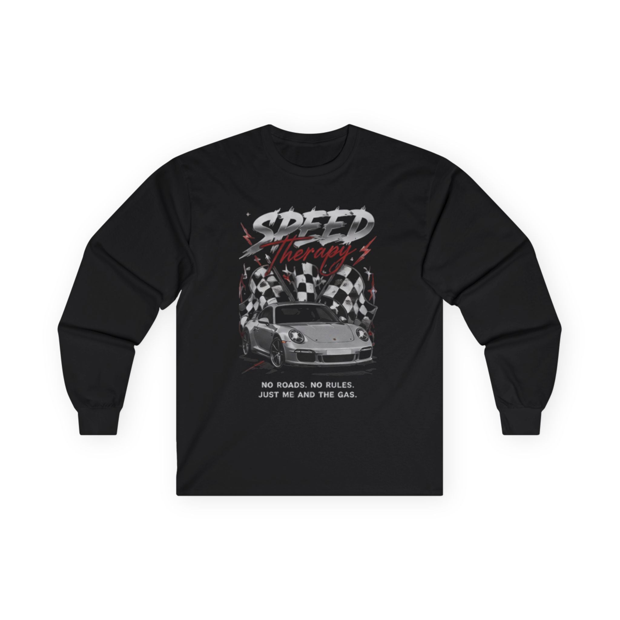 Speed Demon Long Sleeve Tee — "Built for Speed" Car Racing Graphic