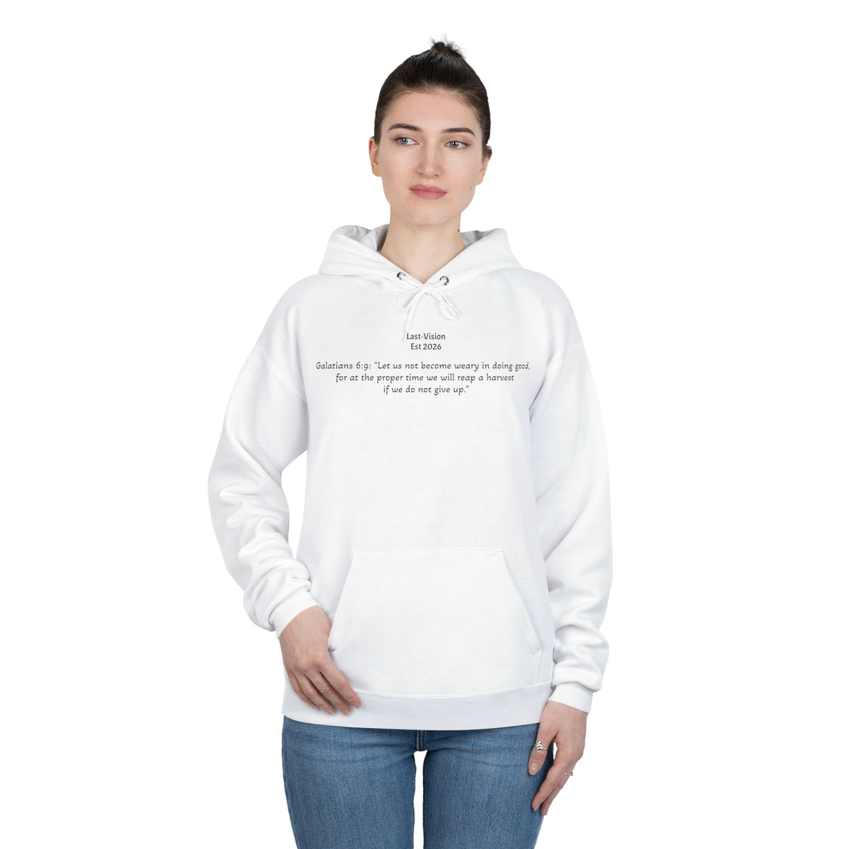 Jesus Portrait Hoodie — Crown of Thorns Religious Pullover