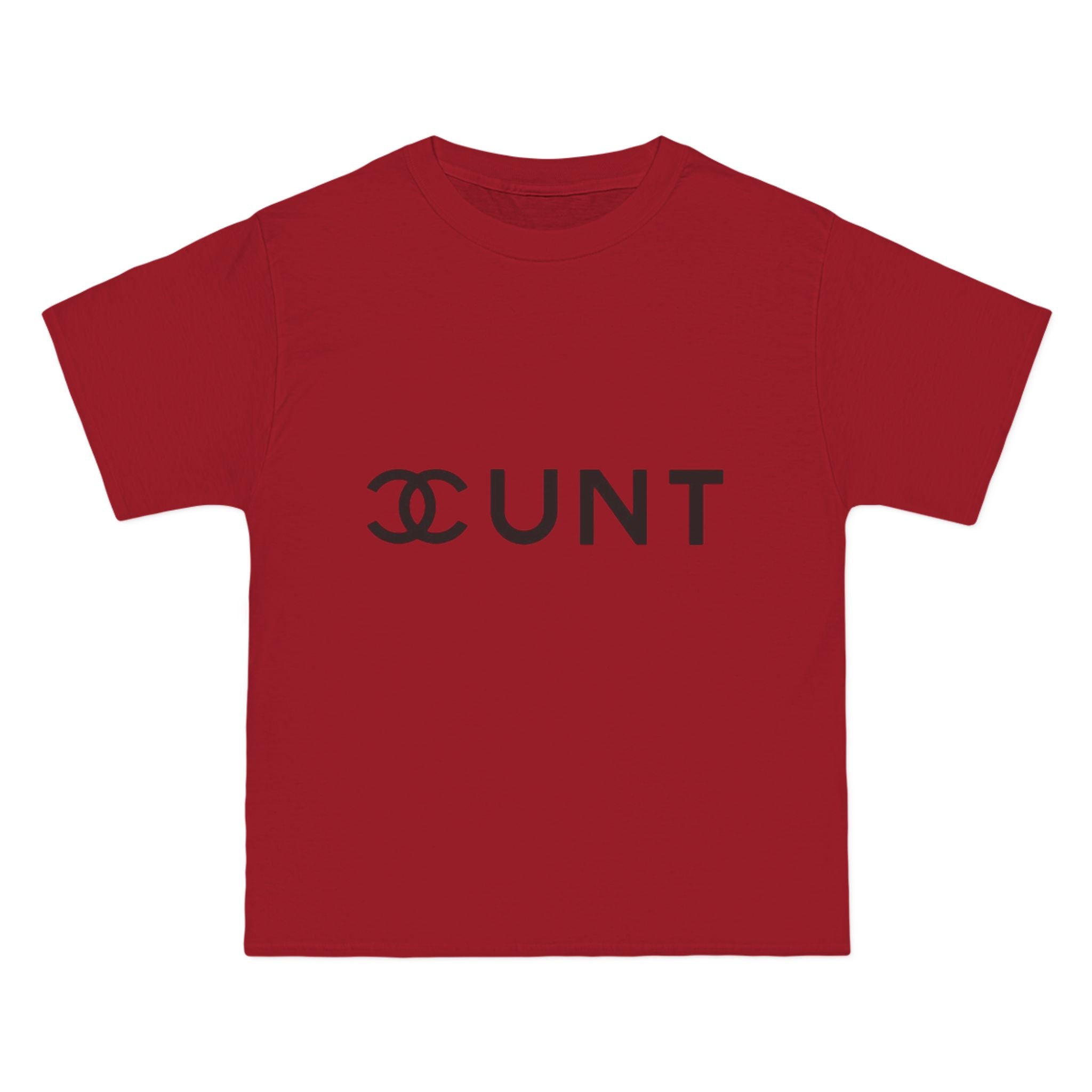 Graphic T-Shirt — Bold Parody Logo "CUNT" Statement Tee (women)