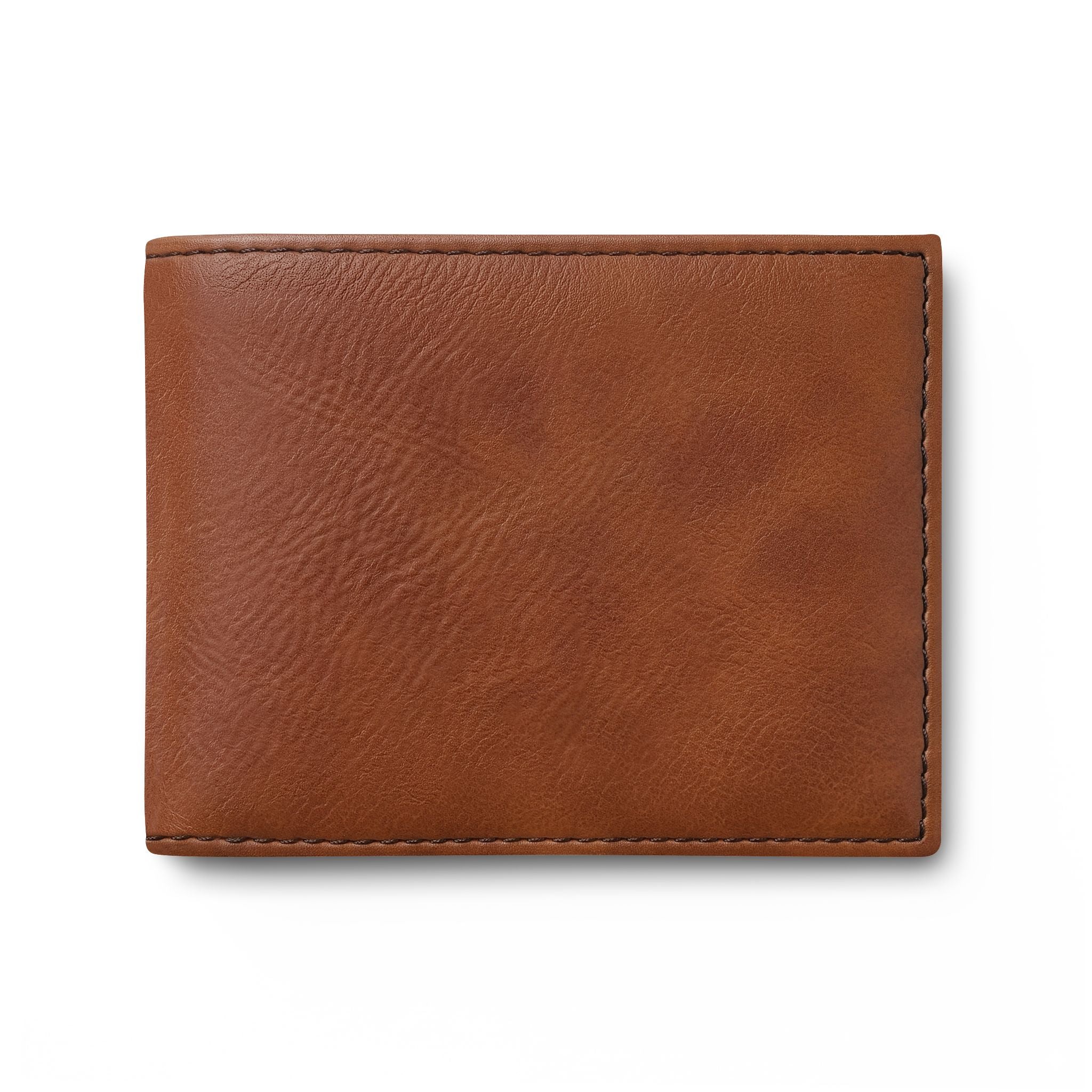 Bi-Fold Wallet — Minimal Leather Flip Wallet with "Last Vision" Logo