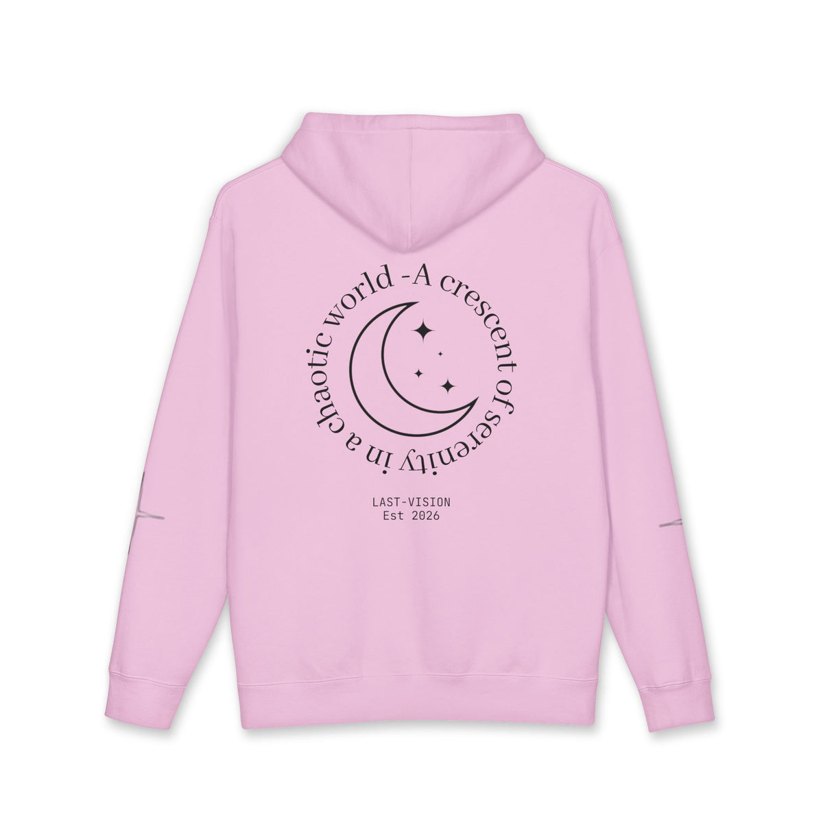 Moon Drip Hoodie — Gothic Crescent Last-Vision Graphic Sweatshirt