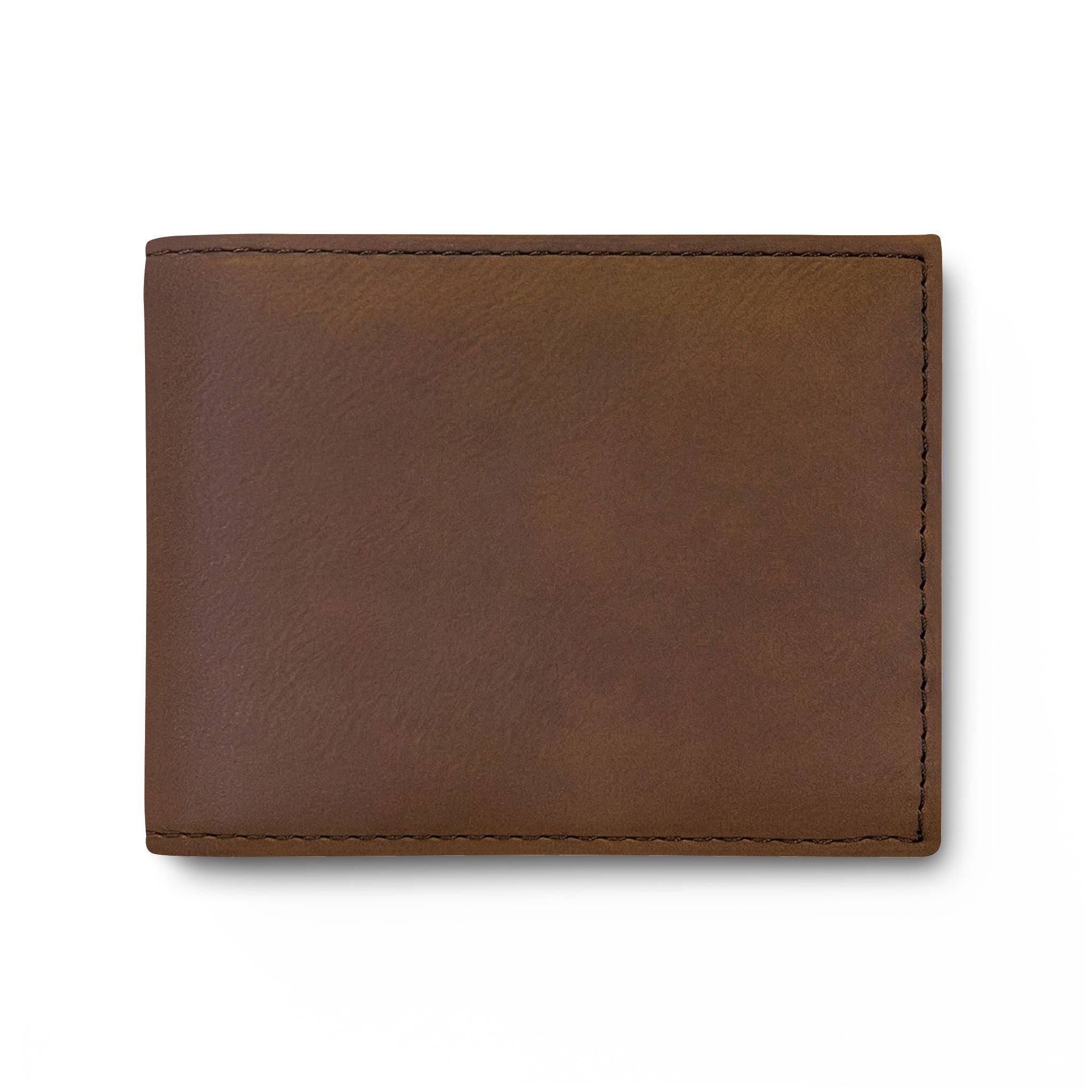 Bi-Fold Wallet — Minimal Leather Flip Wallet with "Last Vision" Logo