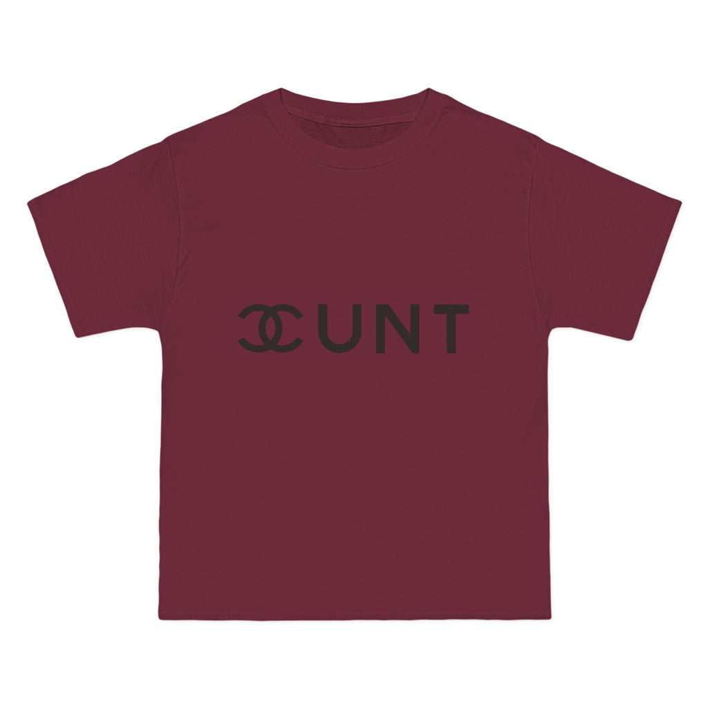 Graphic T-Shirt — Bold Parody Logo "CUNT" Statement Tee (women)