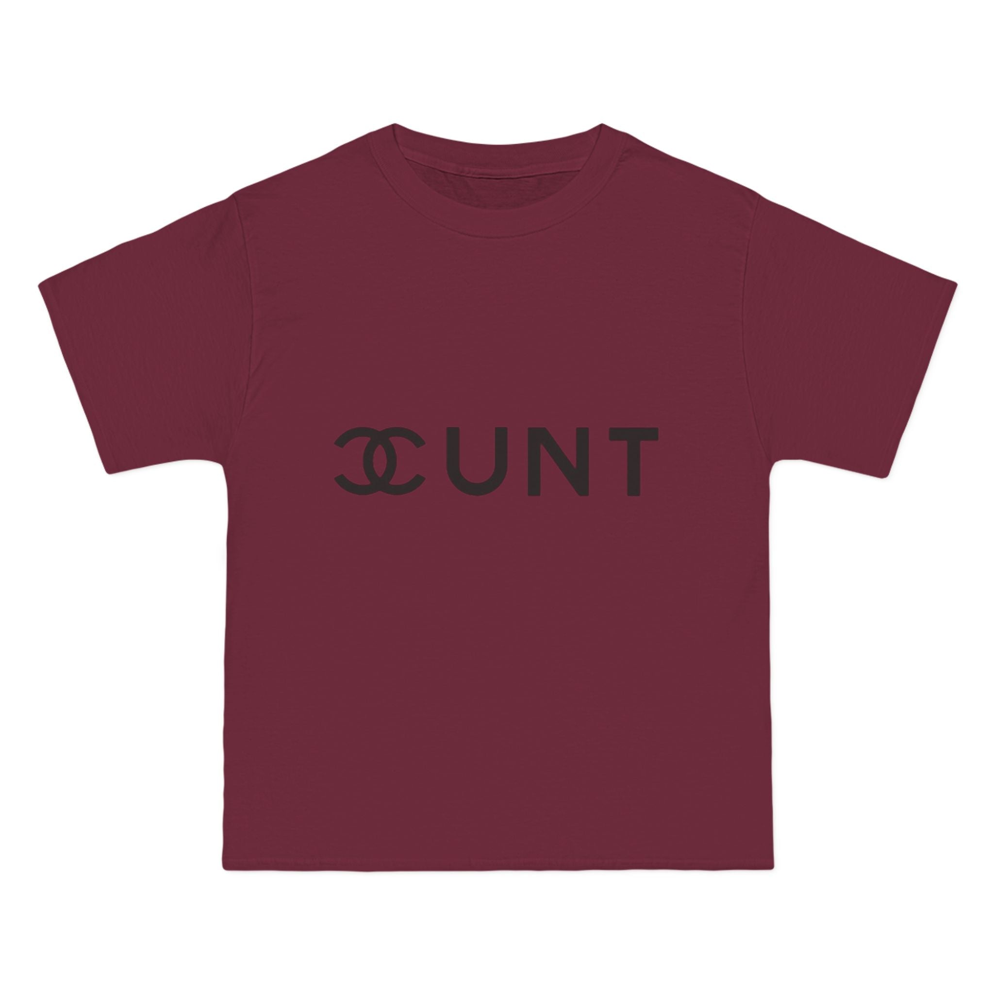 Graphic T-Shirt — Bold Parody Logo "CUNT" Statement Tee (women)