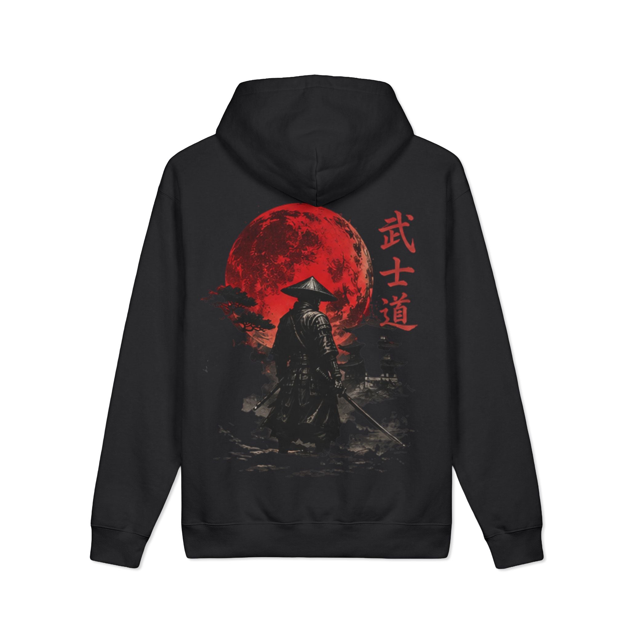 Unisex Mainstreet Heavyweight Hooded Sweatshirt - japanese samurai