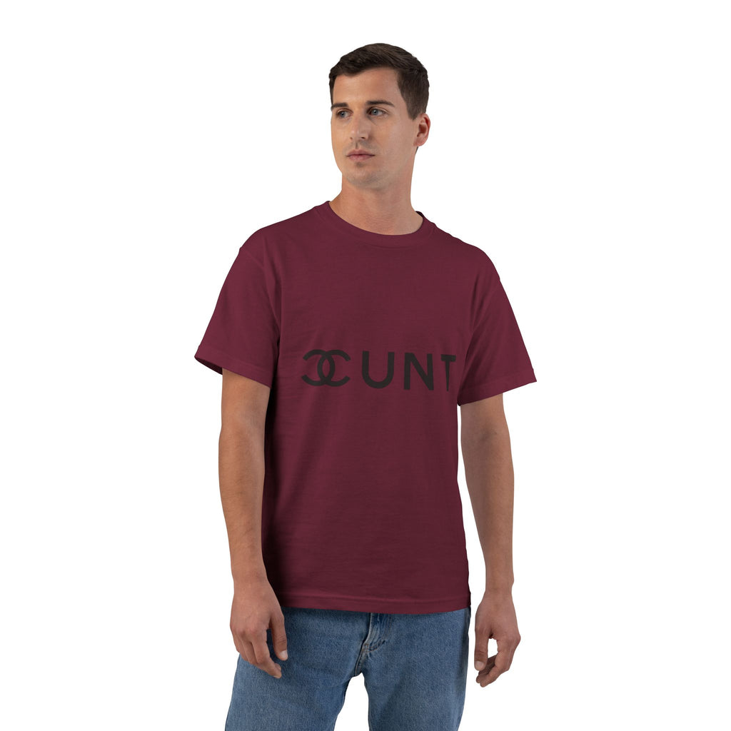 Graphic T-Shirt — Bold Parody Logo "CUNT" Statement Tee (women)