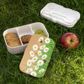 Daisy Meadow Bento Lunch Box — Floral Eco-Friendly Lunchbox with Ladybugs