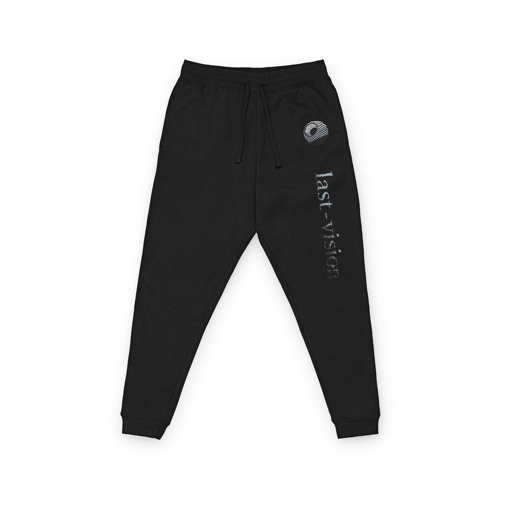Embroidered 'Last Kiss' Fleece Joggers — Casual Graphic Sweatpants