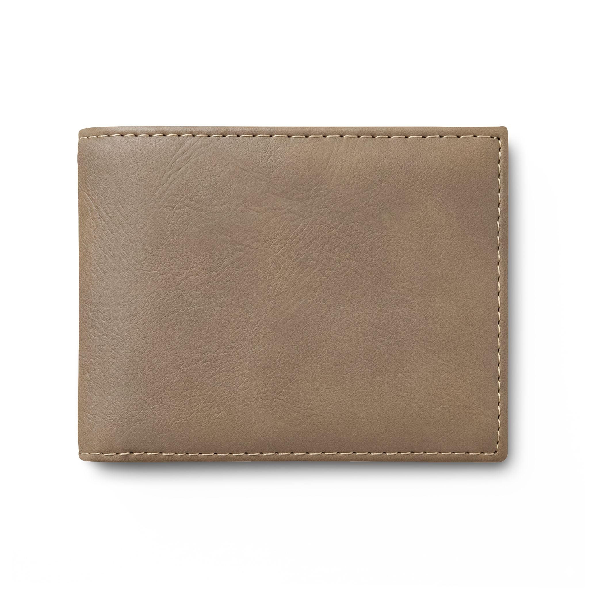 Bi-Fold Wallet — Minimal Leather Flip Wallet with "Last Vision" Logo