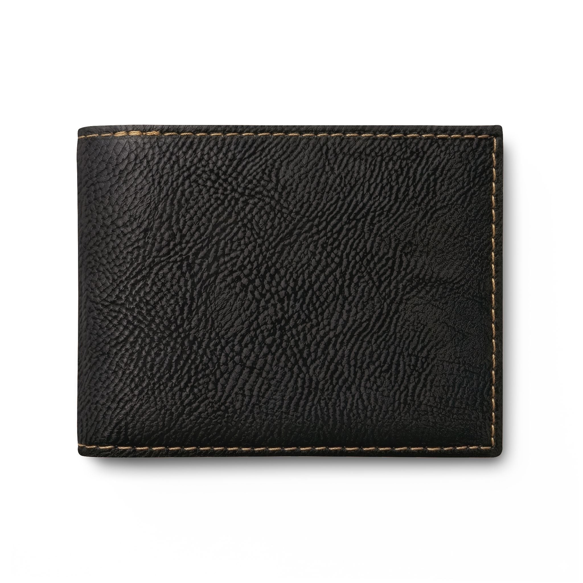 Bi-Fold Wallet — Minimal Leather Flip Wallet with "Last Vision" Logo