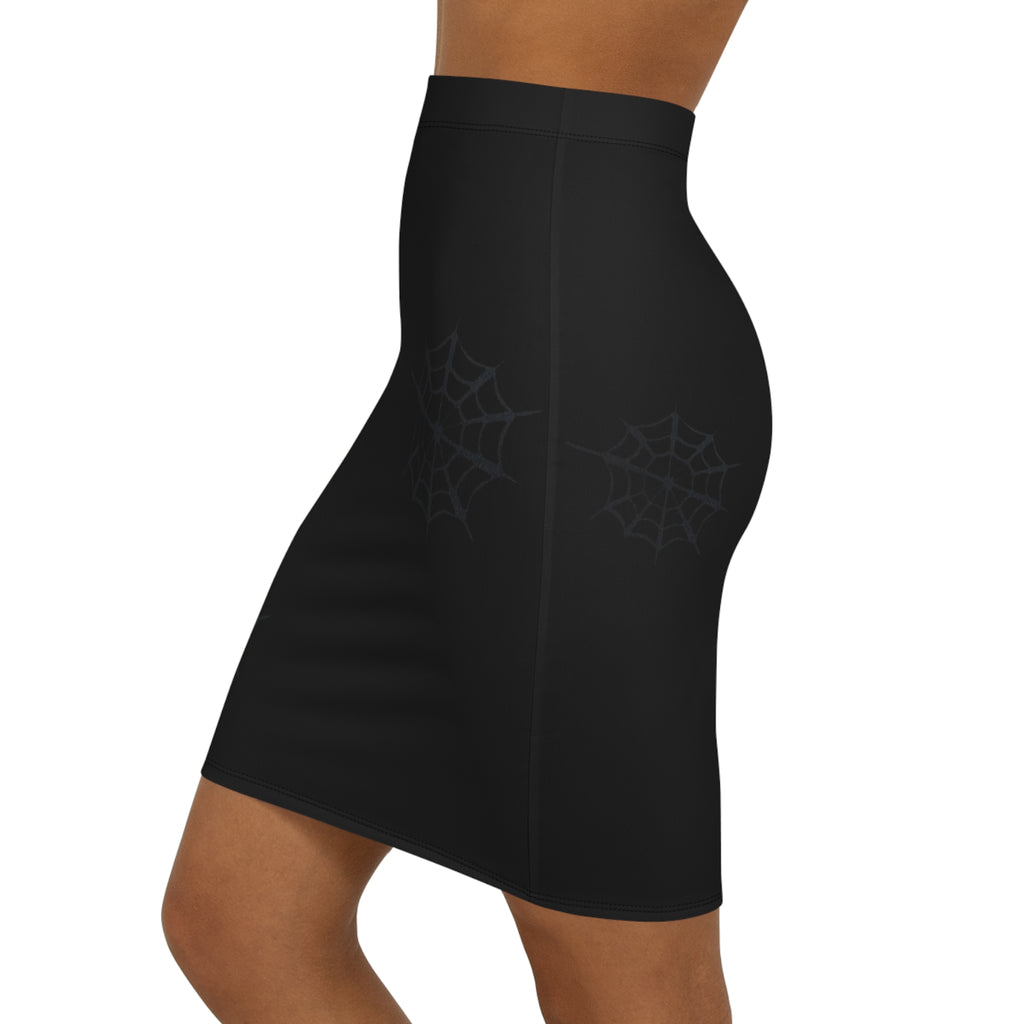 Pencil Skirt — Classic Black Mid‑Waist Bodycon Pencil Skirt