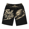 Basketball 'Ball Is Life' Board Shorts