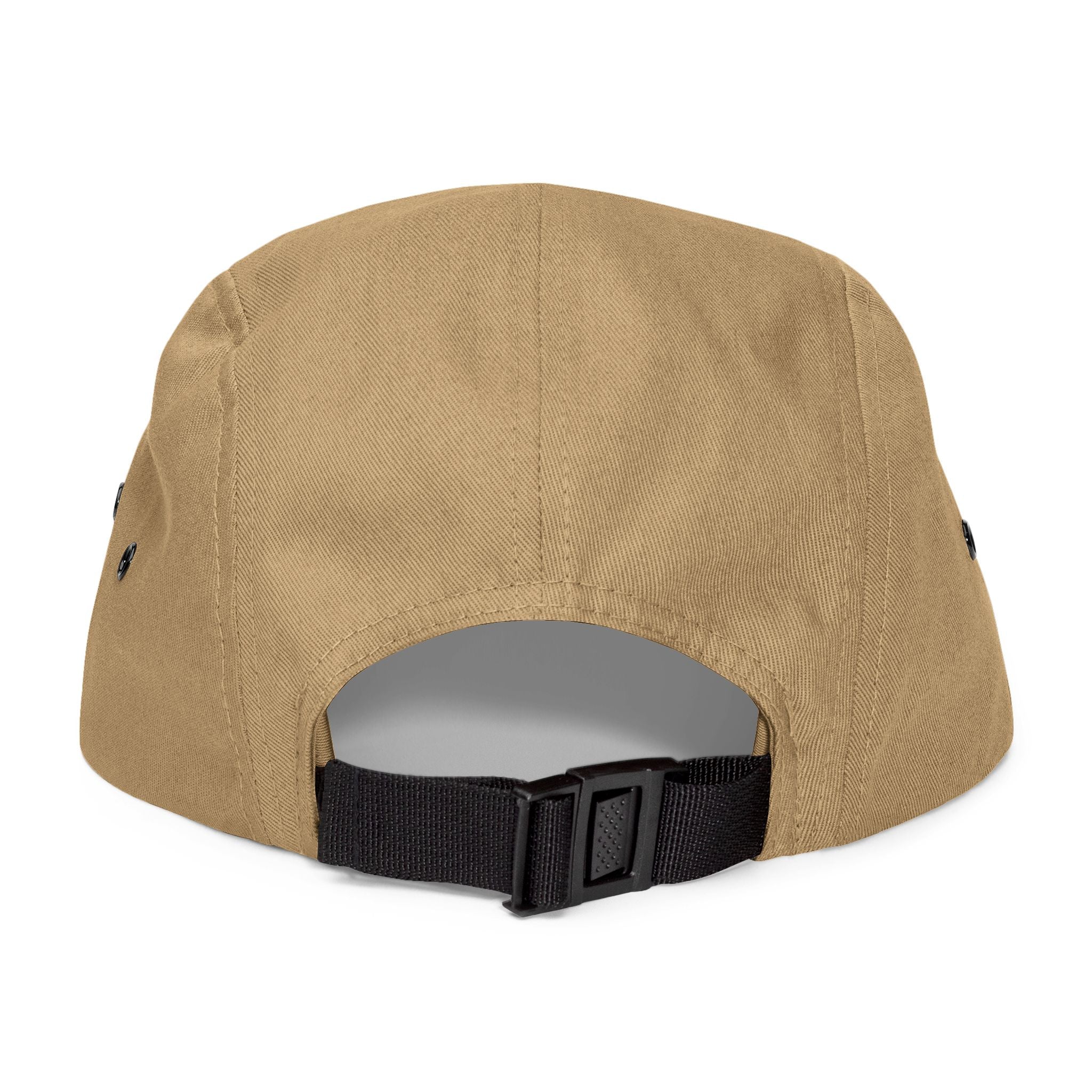 Last Vision Embroidered 5-Panel Cap — Retro Smiley Patch