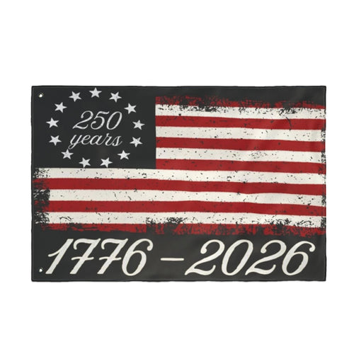 1776–2026 250 Years Vintage American Flag — Double Sided Flag