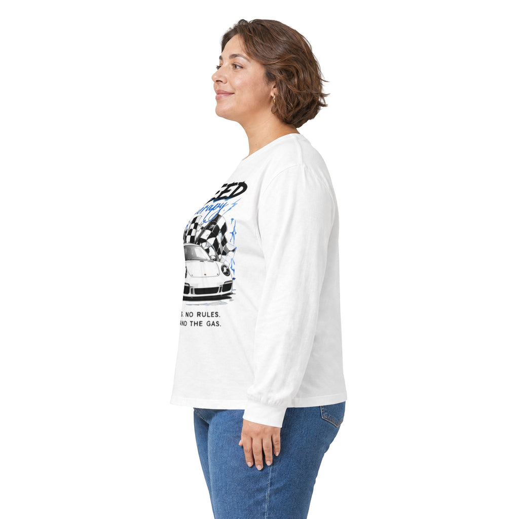 Speed Demon Long Sleeve Tee — "Built for Speed" Car Racing Graphic