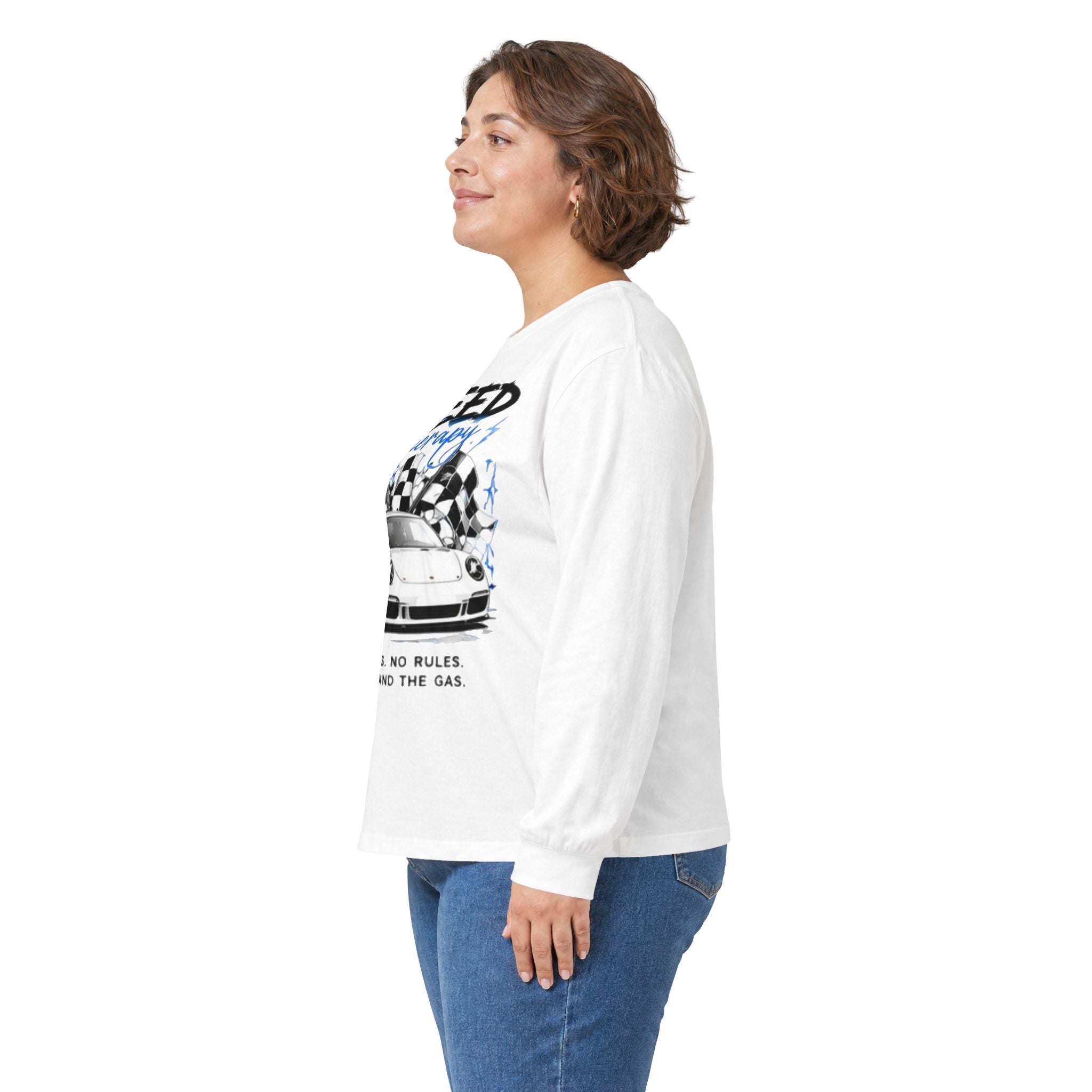 Speed Demon Long Sleeve Tee — "Built for Speed" Car Racing Graphic