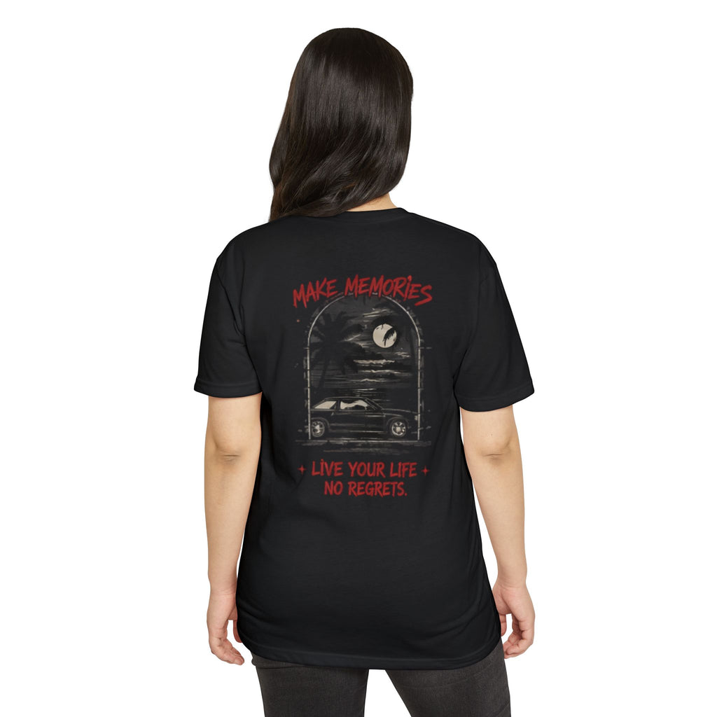 Make Memories T-Shirt — “Die With Memories Not Dreams” Gothic Skull Tee