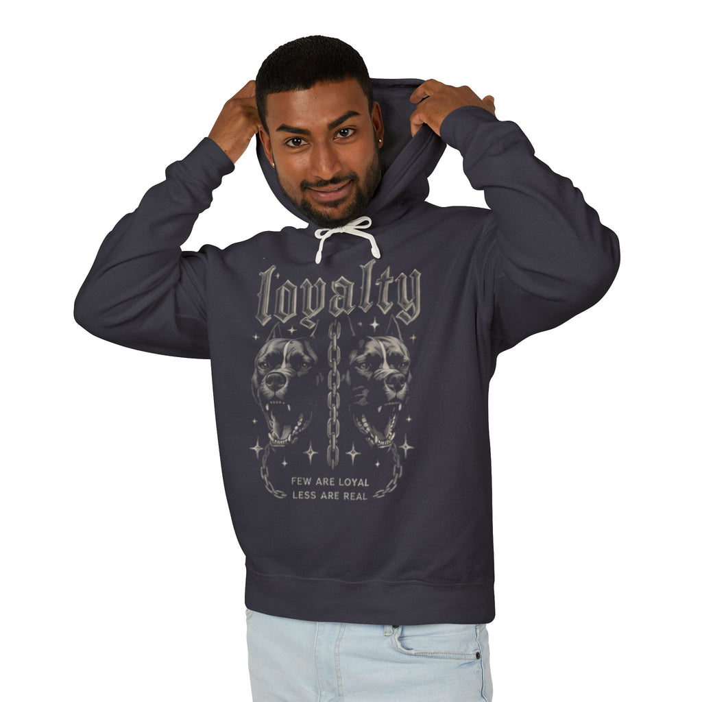 Hoodie — 'Loyalty' Gothic Skull & Rose Graphic Pullover (Trust None)