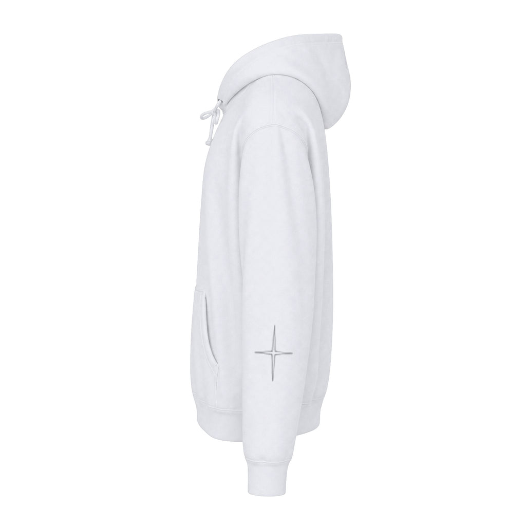 Moon Drip Hoodie — Gothic Crescent Last-Vision Graphic Sweatshirt