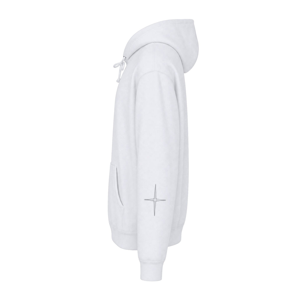Moon Drip Hoodie — Gothic Crescent Last-Vision Graphic Sweatshirt