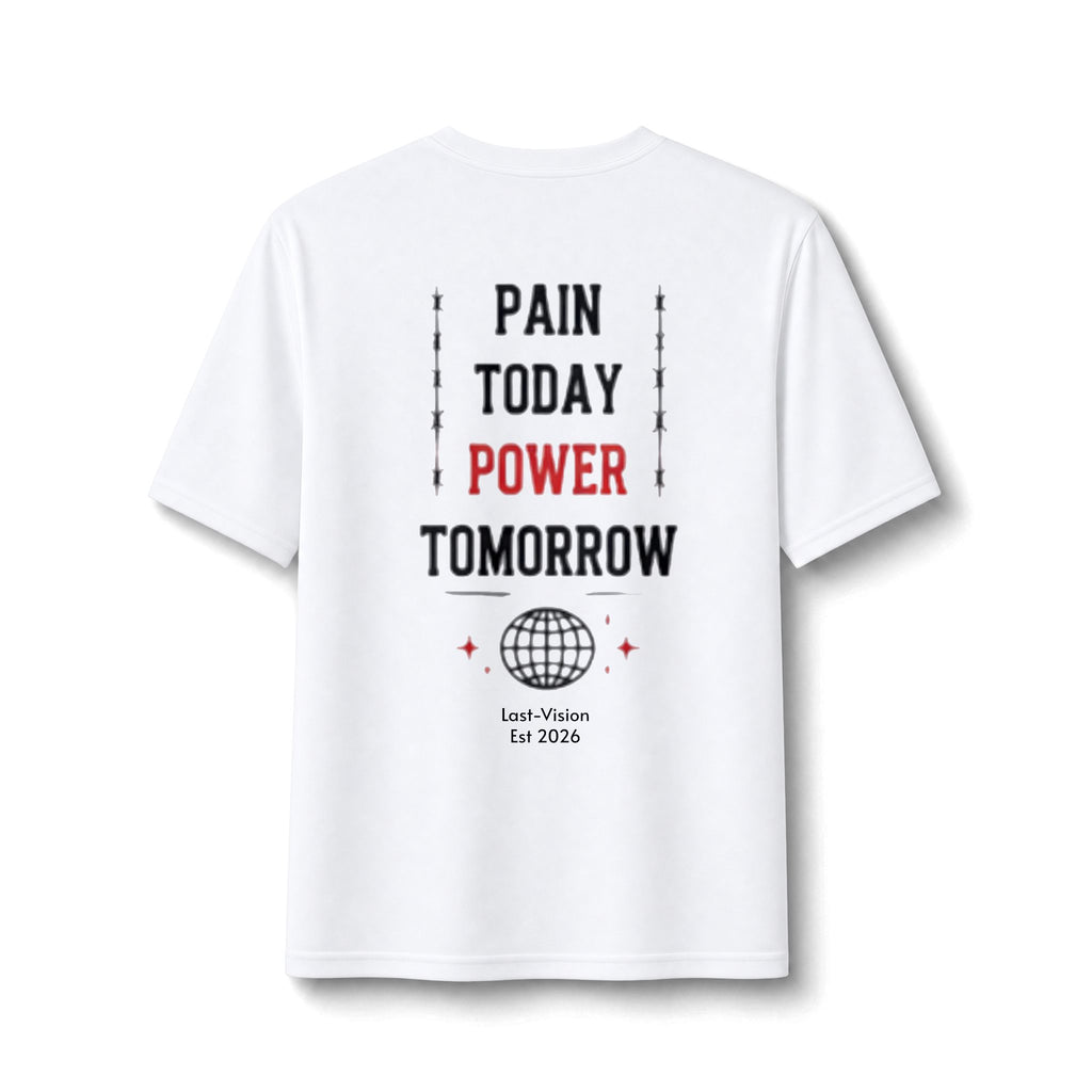 Embrace Struggle Performance Tee — "Pain Today, Power Tomorrow" Gym Motivation Shirt