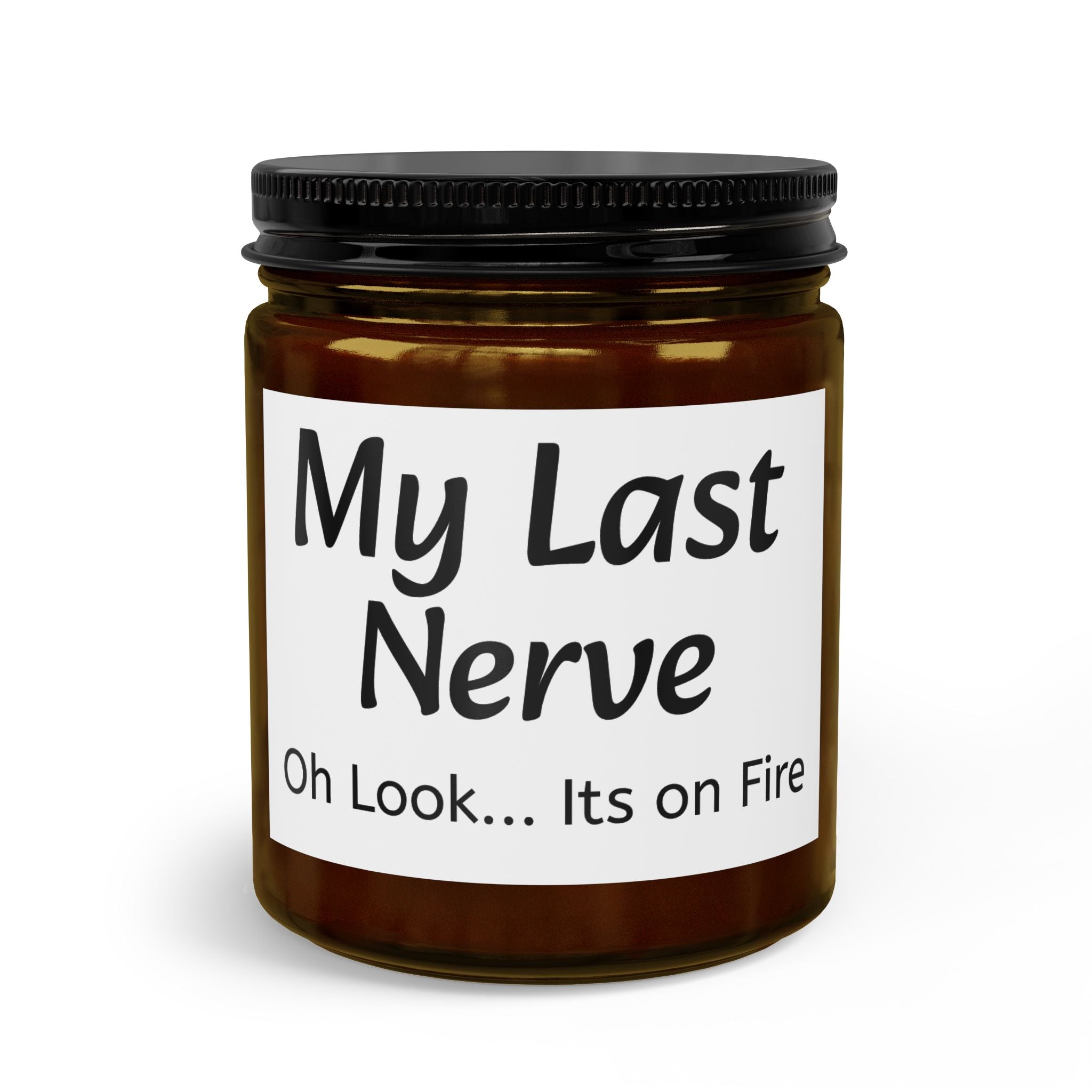 My Last Nerve Candle Set — Glass Jar Candle with Matches & Wick Trimmer