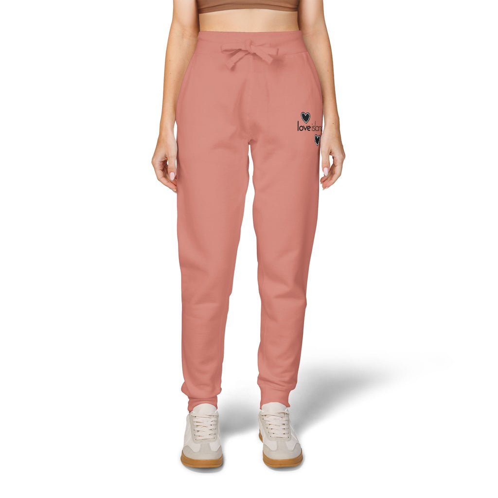 Love Island Embroidered Sweatpants — Cozy Fleece Joggers