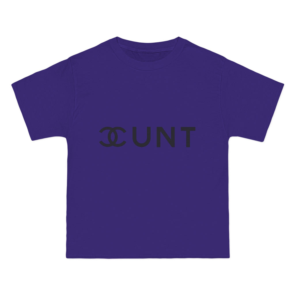 Graphic T-Shirt — Bold Parody Logo "CUNT" Statement Tee (women)