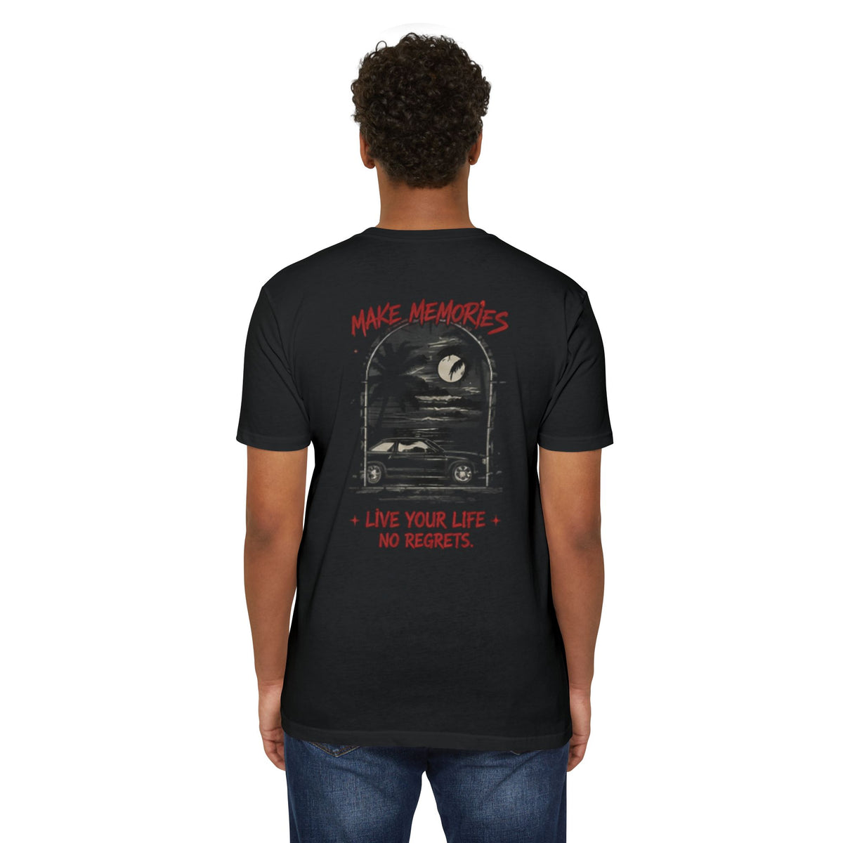 Make Memories T-Shirt — “Die With Memories Not Dreams” Gothic Skull Tee