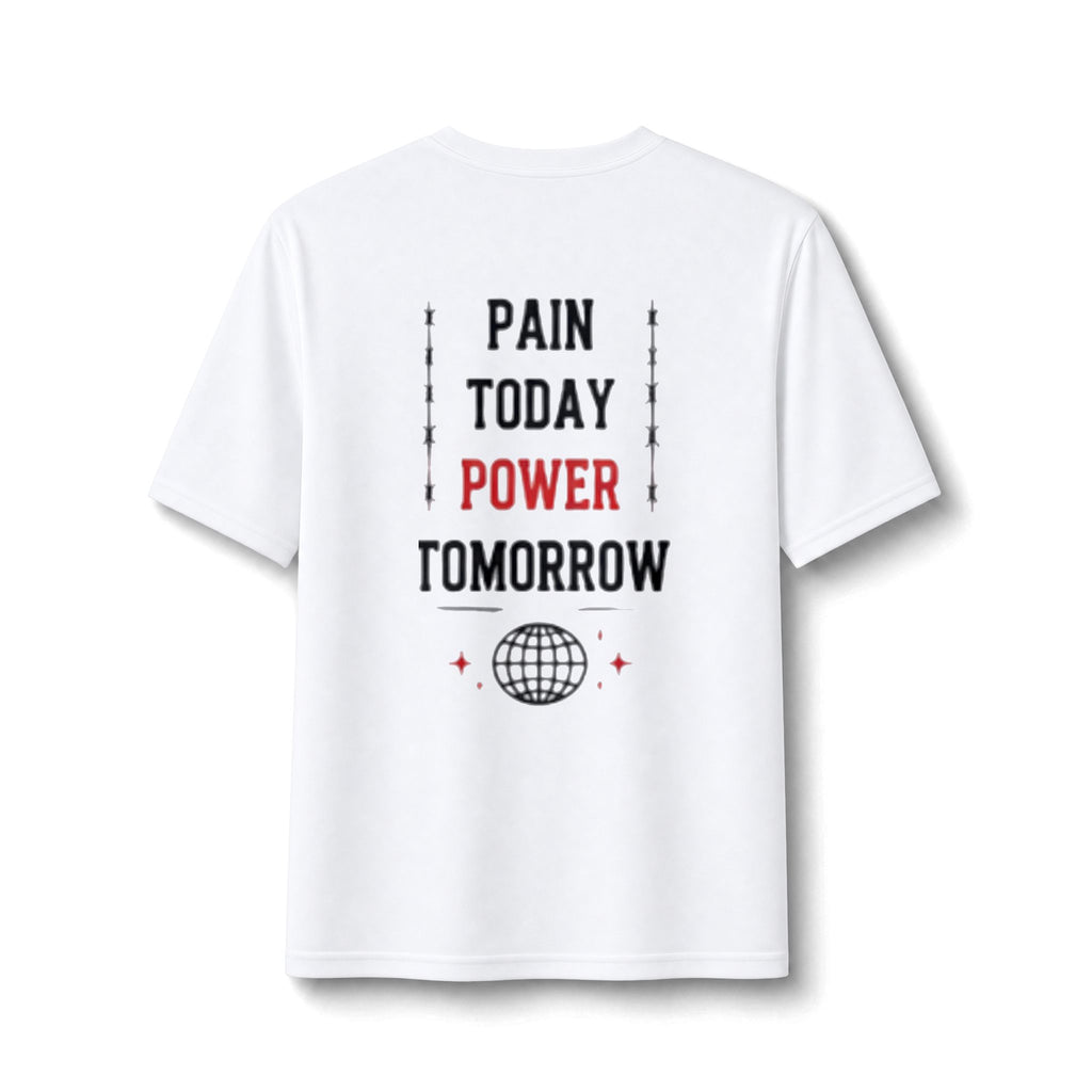 Embrace Struggle Performance Tee — "Pain Today, Power Tomorrow" Gym Motivation Shirt