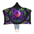 Galaxy Cannabis Hooded Blanket – Psychedelic Weed Snuggle Throw