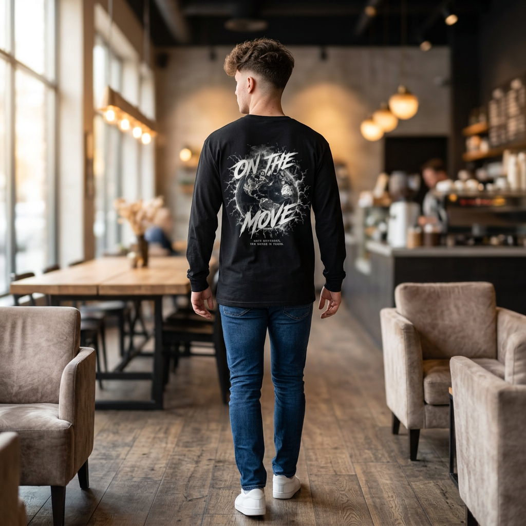On The Move Long Sleeve Tee — Last Vision Graphic T-Shirt