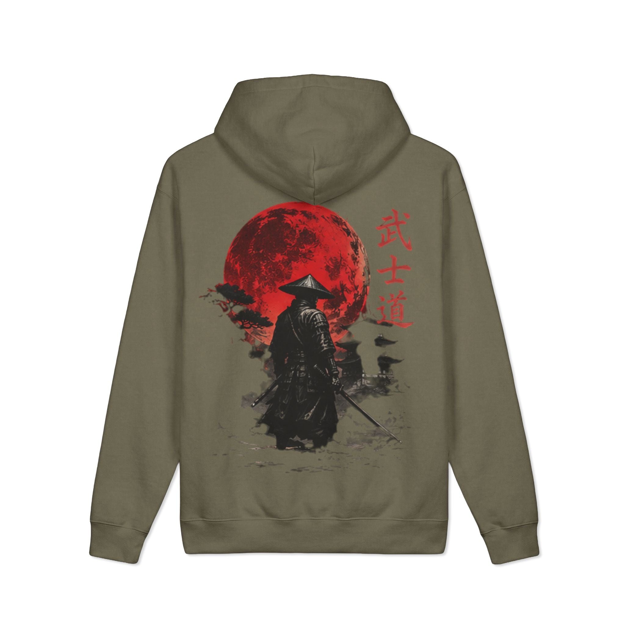 Unisex Mainstreet Heavyweight Hooded Sweatshirt - japanese samurai