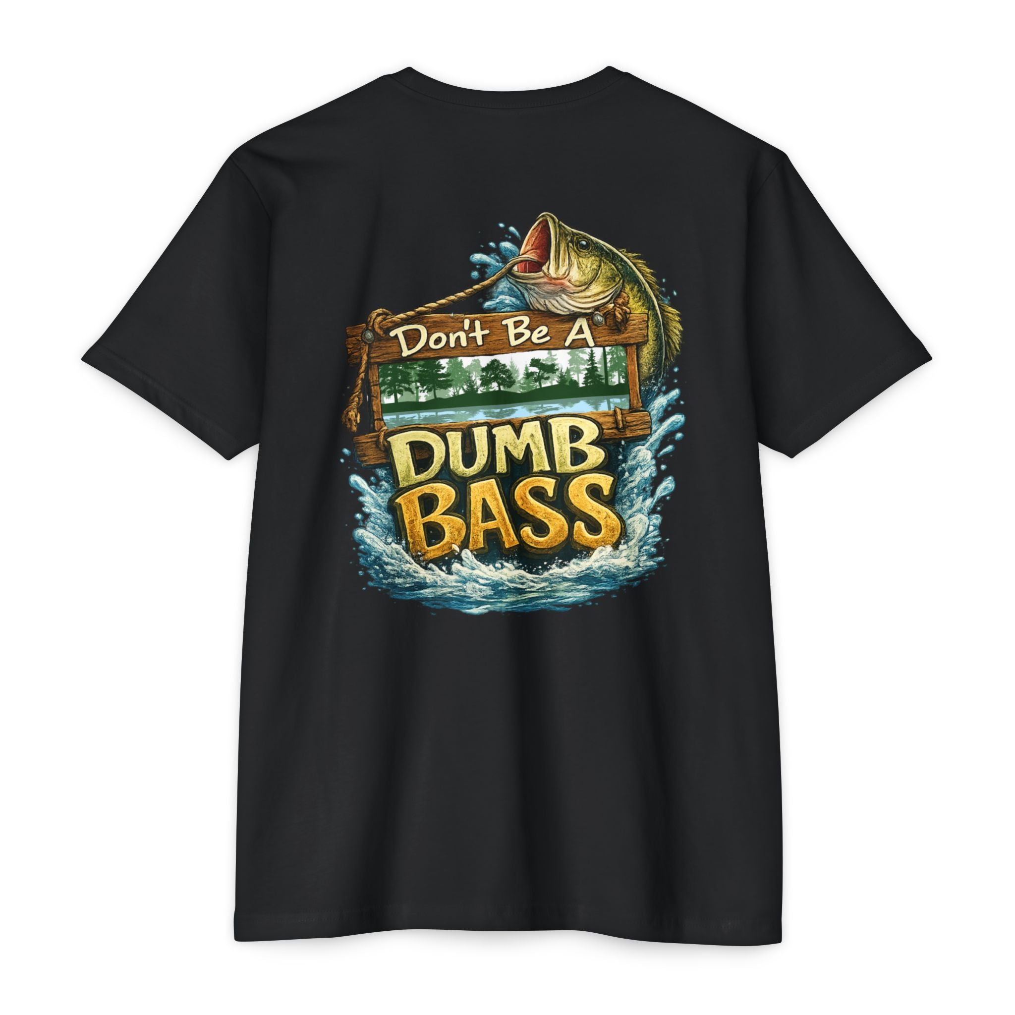 Fishing T-Shirt — "Don't Be A Dumb Bass" Bass Fishing Graphic Tee